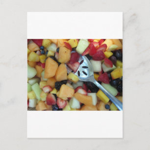 Farbiges Fruchtsortiment Postkarte
