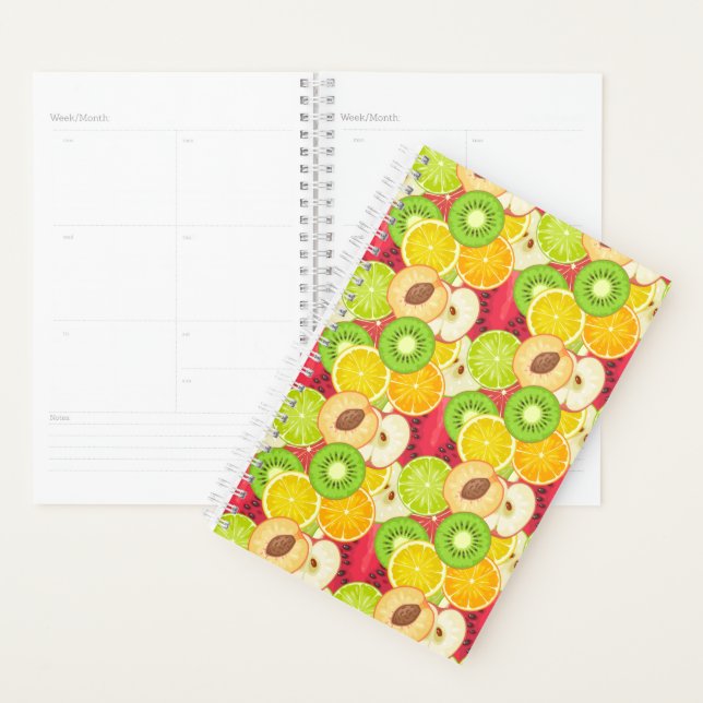 Farbiges Fun Frucht Muster Planer (Anzeige)