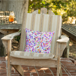 Farbiges Funky Summer Paint Spritzer Muster Kissen