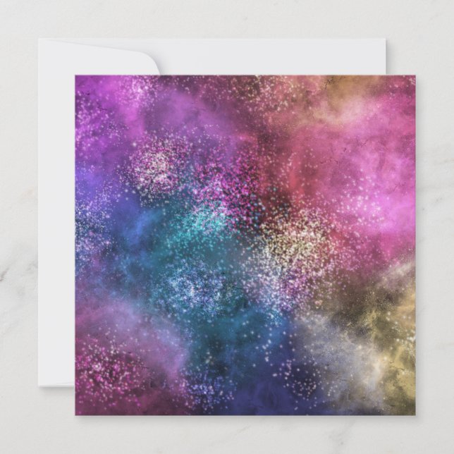 Farbiges Galaxiemuster (Vorderseite)