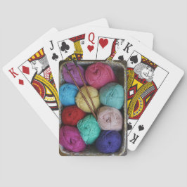 Farbiges Garngewebe Spielkarten