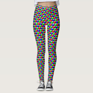 Farbiges Gebäude blockiert Thunder_Cove 3-D Leggings