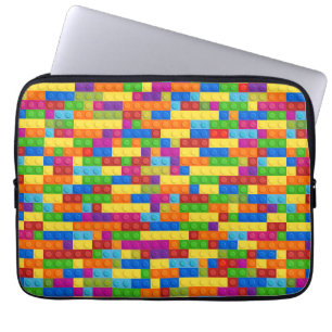 Farbiges Gebäude-Blockmuster Laptopschutzhülle