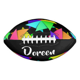 Farbiges gefaltetes Papiermuster Football