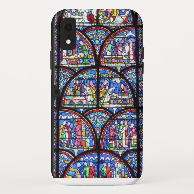 Farbiges Gehäuse aus festgeklemmtem Glas Case-Mate iPhone Hülle (Rückseite)