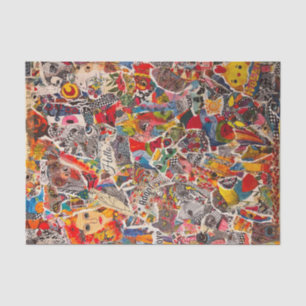 Farbiges, gemischtes Pop-Kunstsammlerpapier Seidenpapier