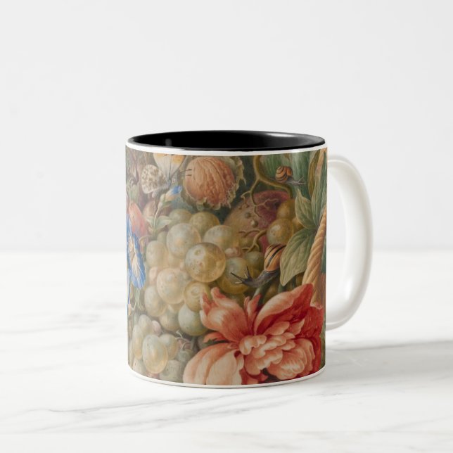 Farbiges Gemüse Zweifarbige Tasse (VorderseiteRechts)