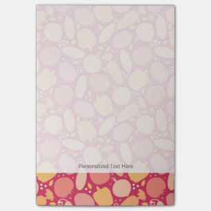 Farbiges Gemüsemuster Post-it Klebezettel