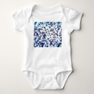Farbiges geometrisch dreieckiges Mosaik: abstrakte Baby Strampler