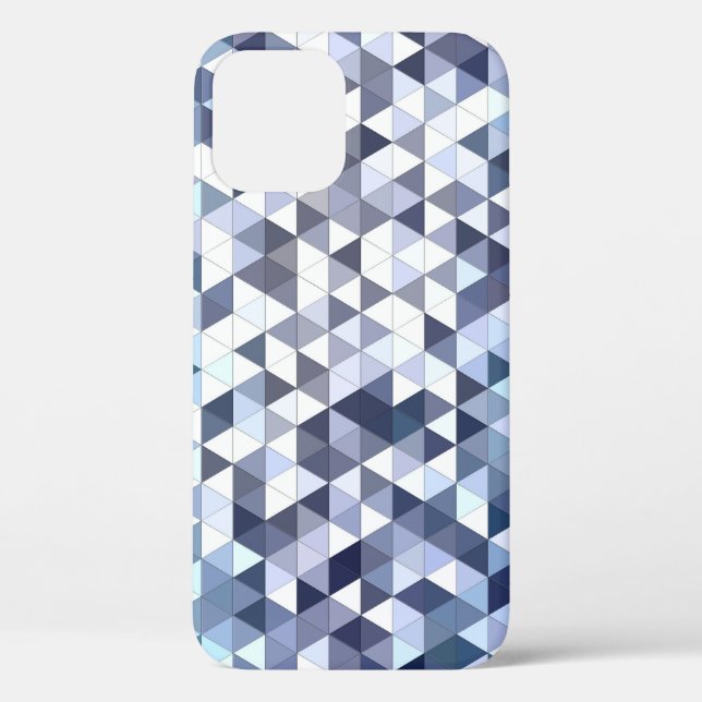 Farbiges geometrisch dreieckiges Mosaik: abstrakte Case-Mate iPhone Hülle (Rückseite)