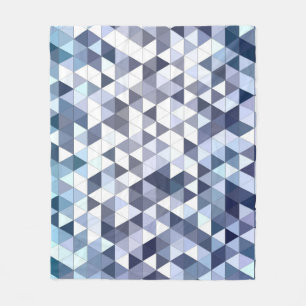 Farbiges geometrisch dreieckiges Mosaik: abstrakte Fleecedecke