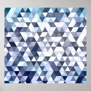 Farbiges geometrisch dreieckiges Mosaik: abstrakte Poster