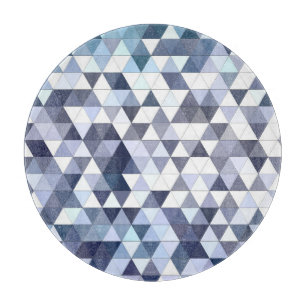 Farbiges geometrisch dreieckiges Mosaik: abstrakte Schneidebrett