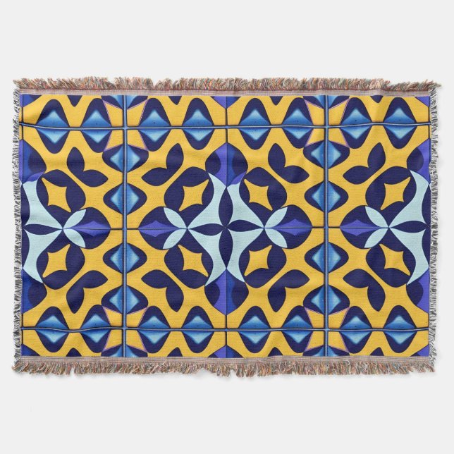 Farbiges geometrisches abstraktes Design Decke (Vorderseite)