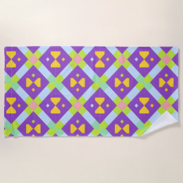 Farbiges geometrisches abstraktes Design Strandtuch
