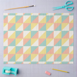 Farbiges geometrisches Abstraktes Dreieck-Muster Seidenpapier