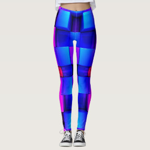 Farbiges geometrisches Abstraktes Muster Leggings