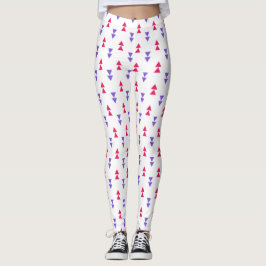 Farbiges geometrisches Dreieck-Muster Leggings