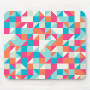 Farbiges geometrisches Dreieck-Muster Mousepad