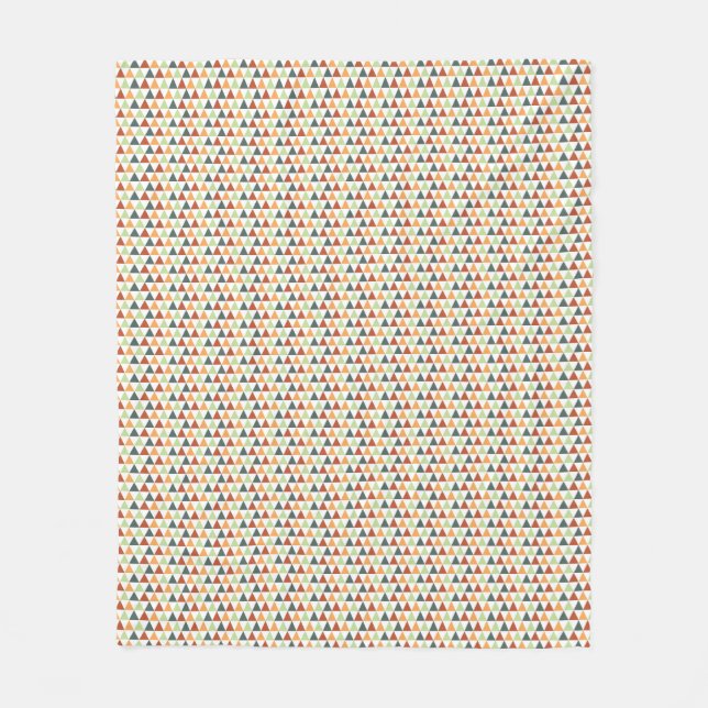 Farbiges geometrisches Muster des Herbstes Fleecedecke (Vorderseite)