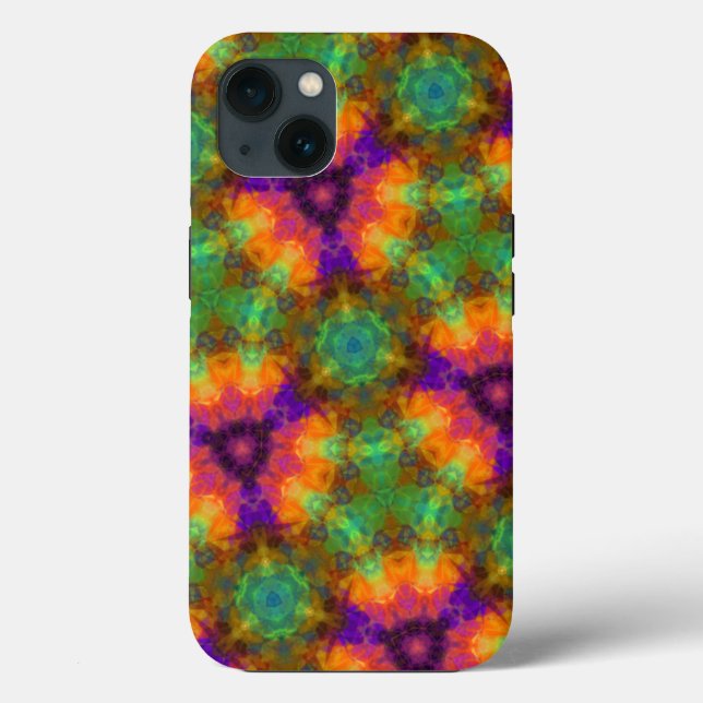 Farbiges geometrisches Muster des Kaleidoskops Case-Mate iPhone Hülle (Rückseite)