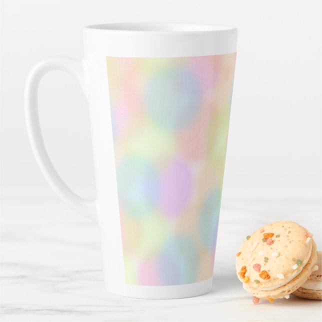 Farbiges geometrisches Muster des Regenbogens Milchtasse (Beispiel)