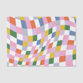 Farbiges geometrisches Muster des Retro Seidenpapier