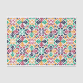 Farbiges geometrisches Muster entcoupage Seidenpapier