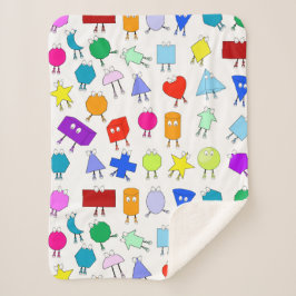 Farbiges geometrisches Muster für 2D & 3D-Formen f Sherpadecke