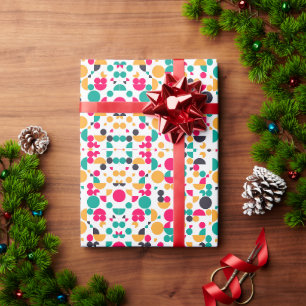 Farbiges geometrisches Muster Geschenkpapier