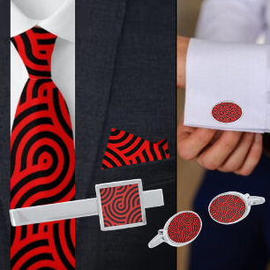 Farbiges geometrisches Muster Krawatte