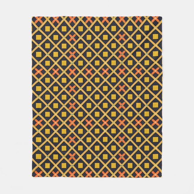 Farbiges geometrisches Muster mit Abstrakten Forme Fleecedecke (Vorderseite)