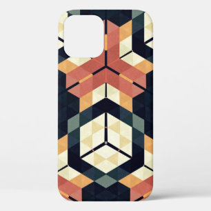 Farbiges geometrisches Muster mit Hexagon Square Case-Mate iPhone Hülle
