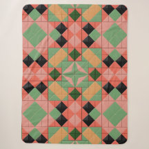 Farbiges geometrisches Muster mit symmetrischem Qu