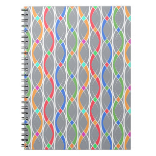 Farbiges geometrisches Muster. Notizblock