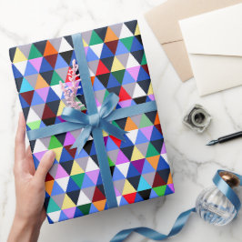 Farbiges geometrisches Papier für Muster Geschenkpapier