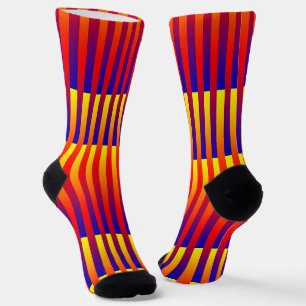 Farbiges gestreiftes Muster Socken