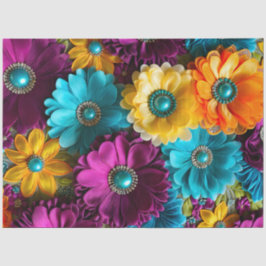 Farbiges Gewebe aus Blumengewebe, Tissue Seidenpapier