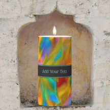 Farbiges Glas in hellen Waves - Ihr Text auf