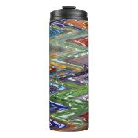 Farbiges Glas Zigzag #6 -