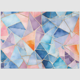 Farbiges Glasmosaikkunstpapier Seidenpapier