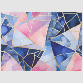 Farbiges Glasmosaikkunstpapier Seidenpapier