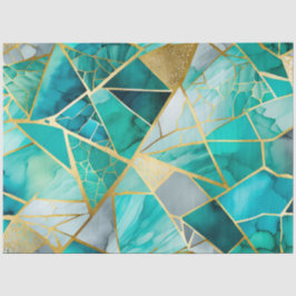 Farbiges Glasmosaikkunstpapier Seidenpapier