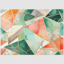 Farbiges Glasmosaikkunstpapier Seidenpapier