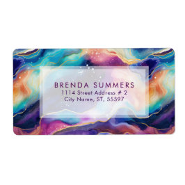 Farbiges Glittery Agate Textur Muster