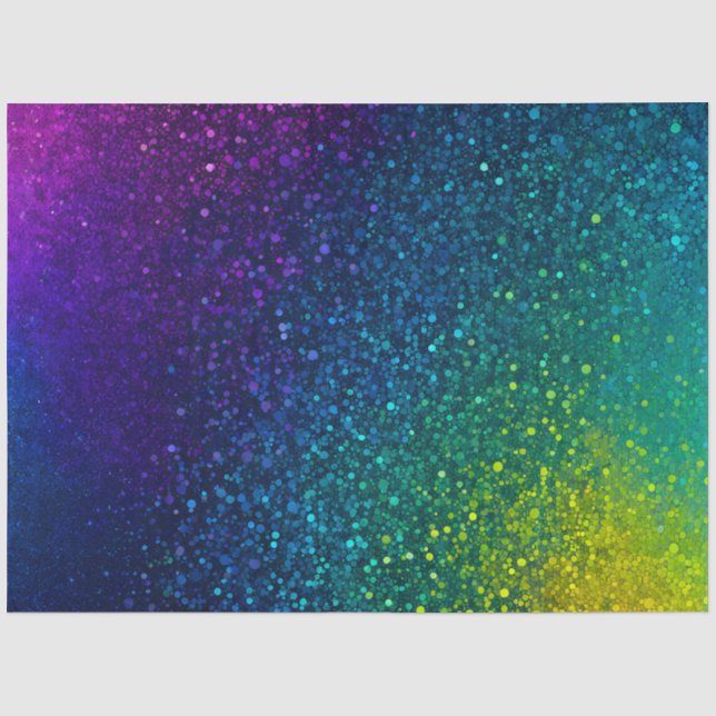Farbiges Glitzer Kunstpapier Seidenpapier (Vorderseite)