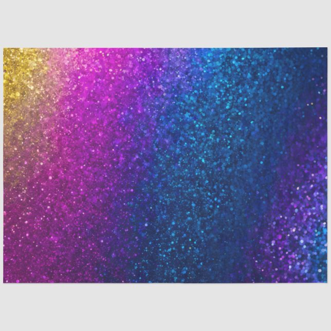 Farbiges Glitzer Kunstpapier Seidenpapier (Vorderseite)