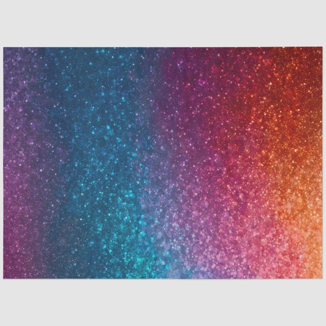 Farbiges Glitzer Kunstpapier Seidenpapier (Vorderseite)