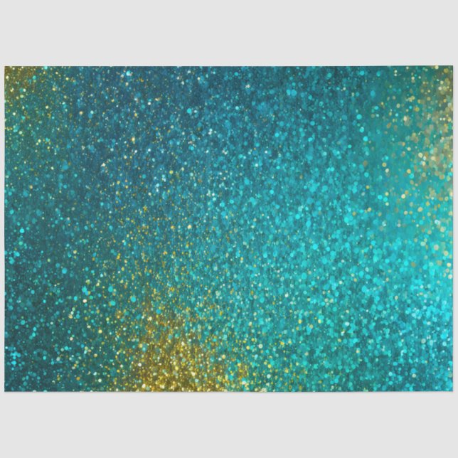 Farbiges Glitzer Kunstpapier Seidenpapier (Vorderseite)