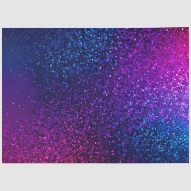 Farbiges Glitzer Kunstpapier Seidenpapier (Vorderseite)